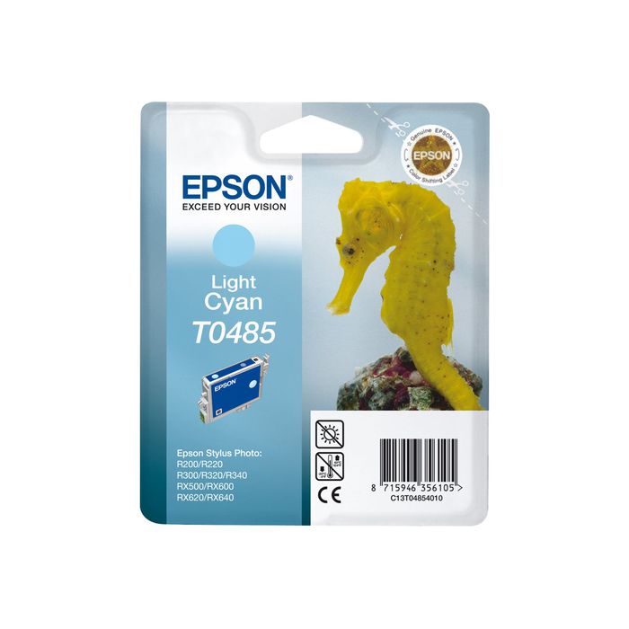 0400013104854-Epson T0485 Hippocampe - cyan clair - cartouche d'encre originale-Avant-1