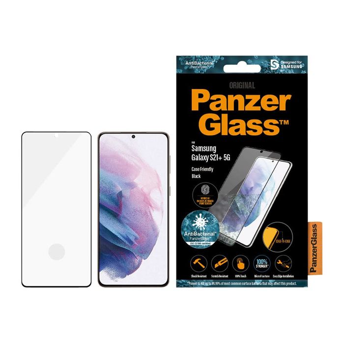 5711724072574-PanzerGlass Case Friendly - Protection d'écran - verre trempé pour Galaxy S21+ 5G - transparent-Avant-3