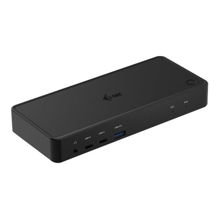 8595611705250-i-Tec - Station d'accueil - USB-C / USB4 / Thunderbolt 3 / Thunderbolt 4 x 2 - HDMI, DP - G-Angle gauche-1