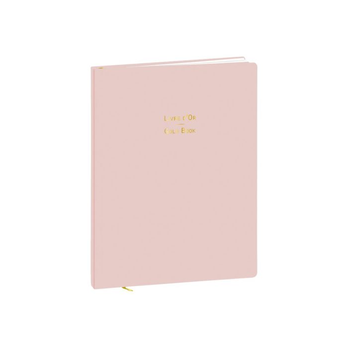 3371010447008-Quo Vadis - Livre d'or - 21 x 27 cm - rose-Angle gauche-0