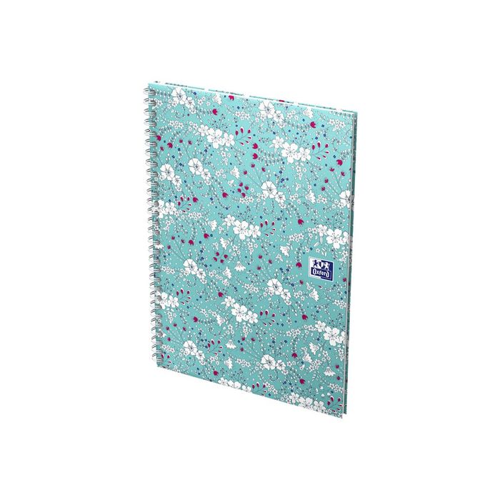3020120113449-Oxford Floral - Carnet de notes à spirale - B5 - 120 pages - ligné-Angle droit-7