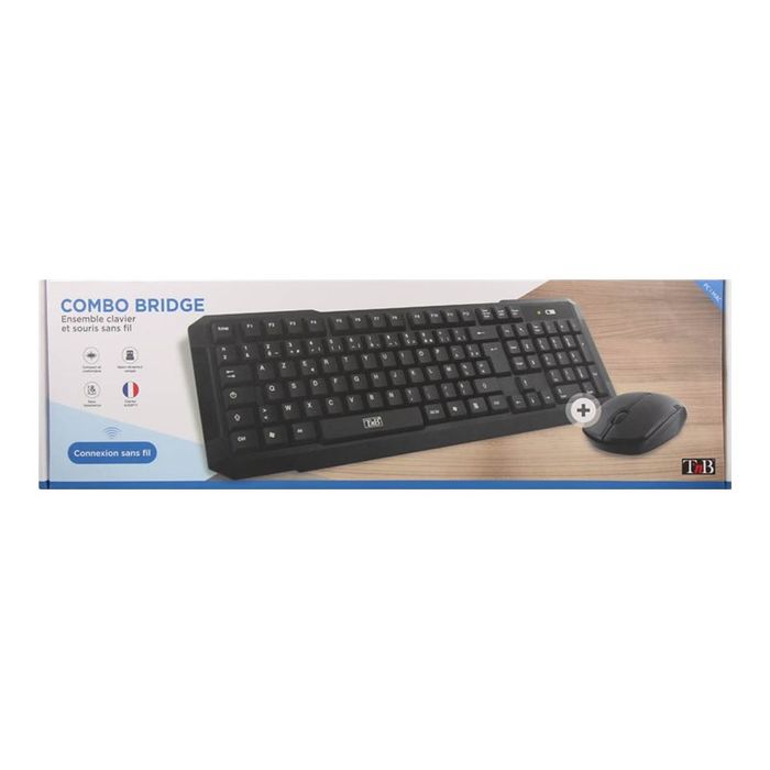 3303170083895-T'nB BRIDGE WIRELESS COMBO - ensemble clavier et souris sans fil - noir-Avant-12