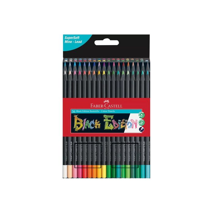 4005401164364-Faber-Castell Black Edition - 36 Crayons de couleur-Avant-0