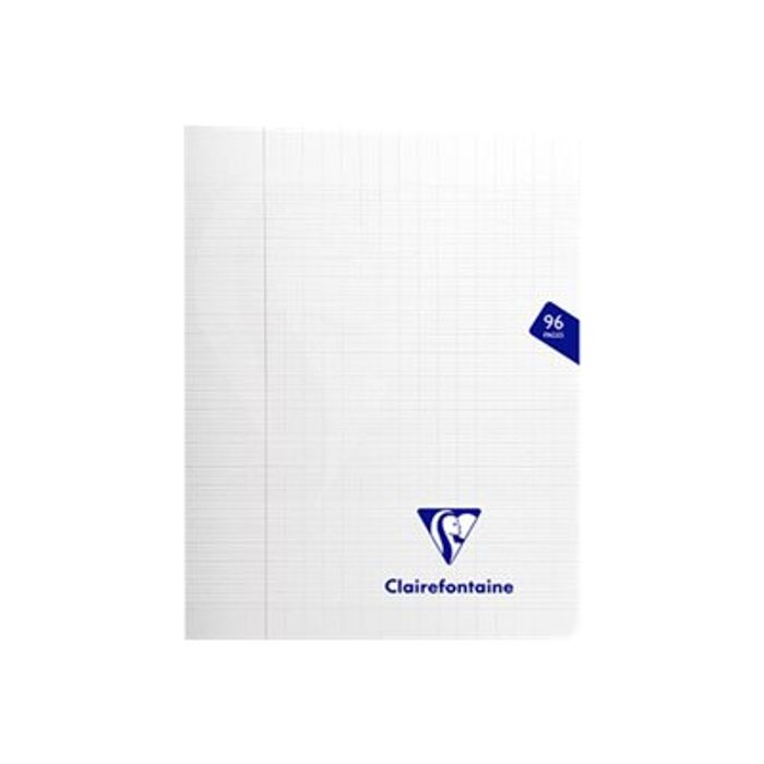 3329683937418-Clairefontaine Mimesys - Cahier polypro 17 x 22 cm - 96 pages - grands carreaux (Seyes) - transpar-Avant-0