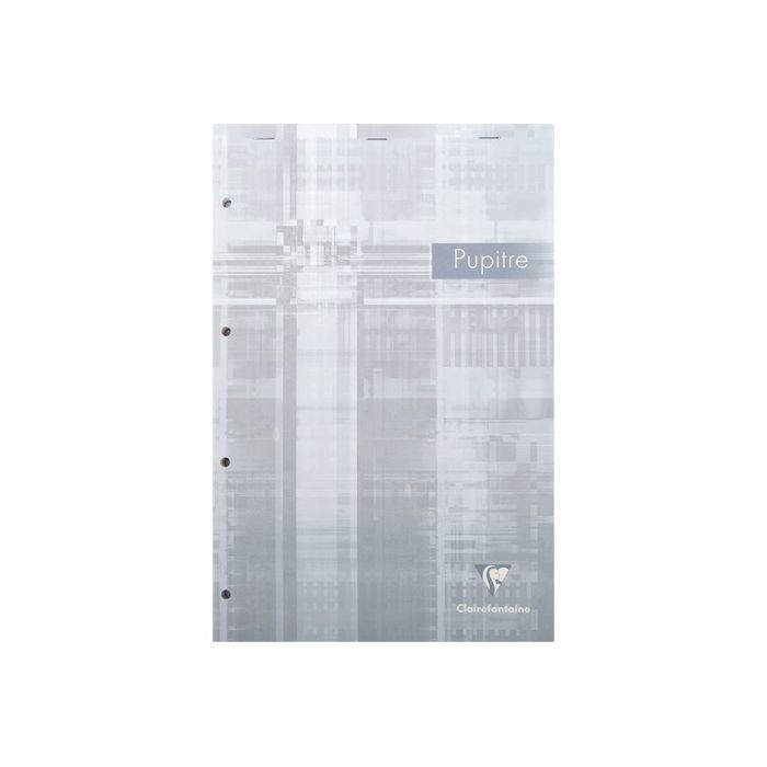 3329680661323-Rhodia - Bloc notes Pupitre - A4 + - 160 pages - petits carreaux - perforé-Avant-4