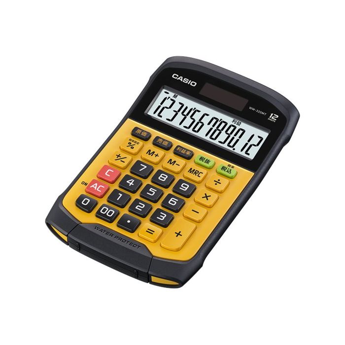 4549526612664-Calculatrice de bureau Casio WM-320MT - 12 chiffres - alimentation batterie et solaire-Angle droit-0