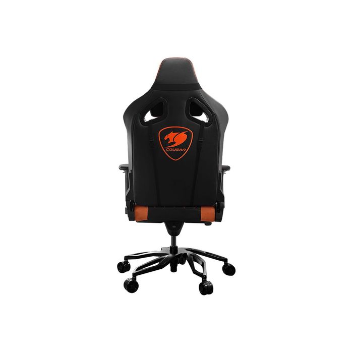 4715302442934-Fauteuil gamer ARMOR Titan Pro - accoudoirs réglables - appui-tête amovible - noir et orange-Arrière-5