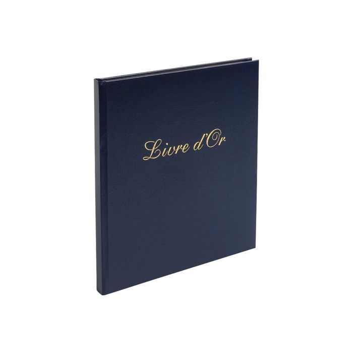 3130630009825-Exacompta Balacron - Livre d'or 21 x 19 cm - disponible dans différentes couleurs-Angle gauche-2