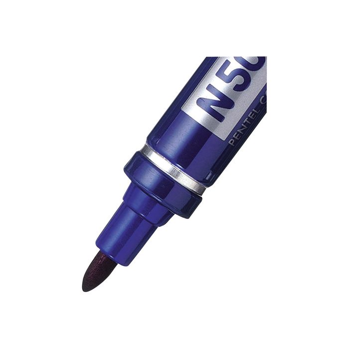 3474370750020-Pentel PEN N50 - Marqueur permanent - pointe ogive - bleu-Gros plan-1