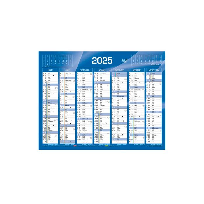 3371010201211-Quo Vadis - Calendrier bancaire 7 mois par face - 21 x 27 cm - bleu--1