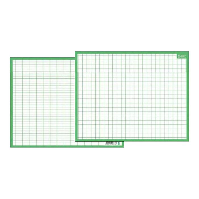 3592930008678-Bouchut - Ardoise mini - Séyès/Quadrillage - 26 x 21 cm - double face - vert-Avant-0