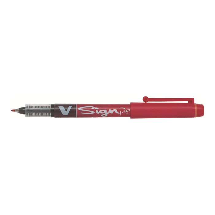 4902505134661-Pilot V Sign Pen - Feutre fin - rouge-Angle gauche-1