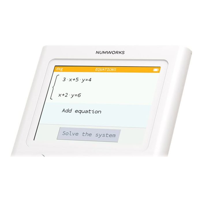 0404000039303-Calculatrice graphique NumWorks - reconditionné - Edition Python - blanche-Gros plan-14