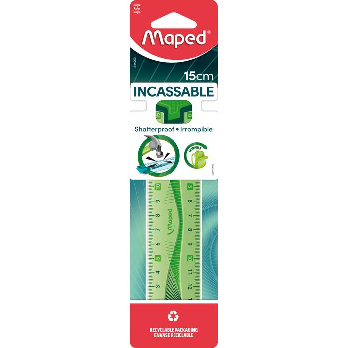 3154142440600-Maped Incassable - Règle plastique 15 cm - incassable - disponible dans différentes couleurs--1