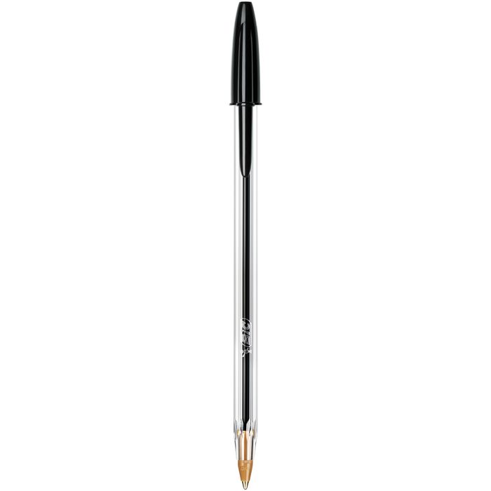 0400000025018-BIC Cristal - Stylo à bille - noir - 1 mm - pointe moyenne--0