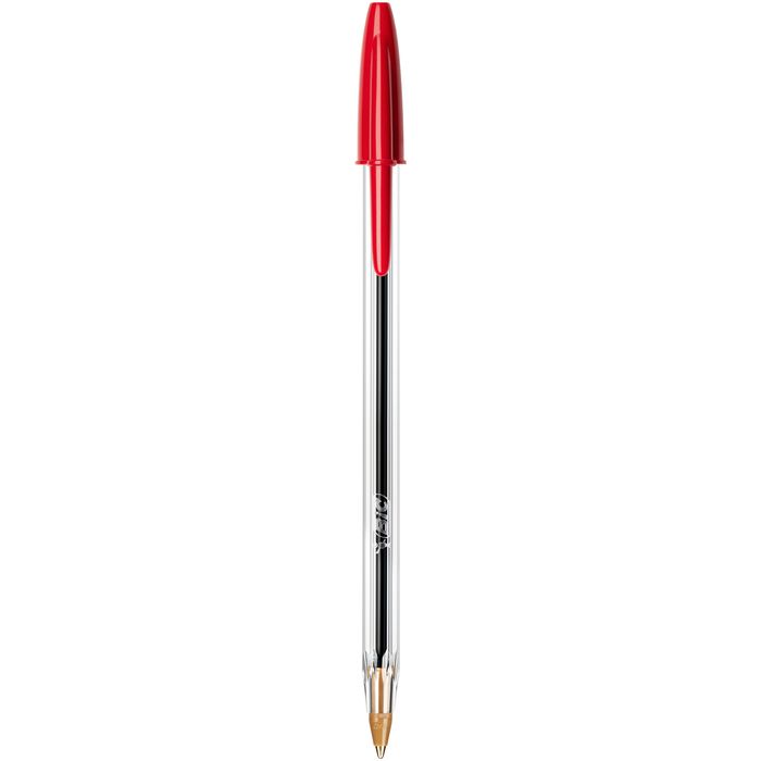 0400000025032-BIC Cristal - Stylo à bille - rouge - 1 mm - pointe moyenne--0