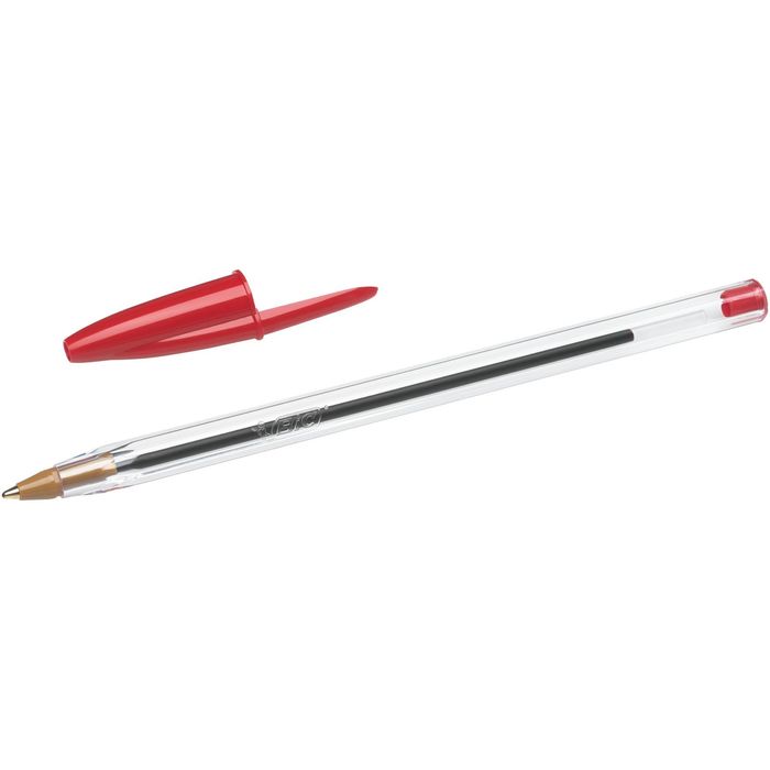 0400000025032-BIC Cristal - Stylo à bille - rouge - 1 mm - pointe moyenne--1