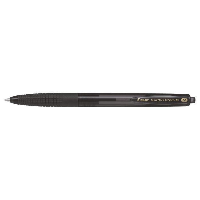 4902505524400-Pilot Super Grip-G - Stylo à bille - noir - encre à huile - 1 mm - rétractable--0