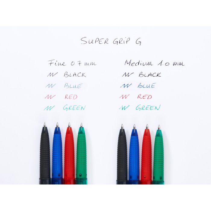 4902505524400-Pilot Super Grip-G - Stylo à bille - noir - encre à huile - 1 mm - rétractable--1