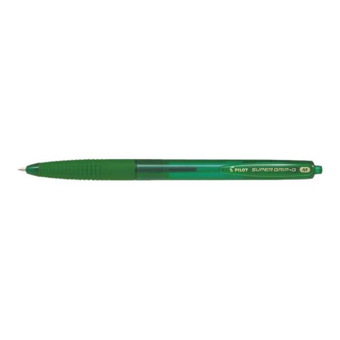 4902505524431-Pilot Super Grip-G - Stylo à bille - vert - encre à huile - 1 mm - rétractable--0