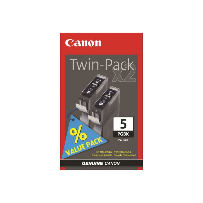 8714574538518-Canon PGI-5 - Pack de 2 - noir - cartouche d'encre originale-Avant-0