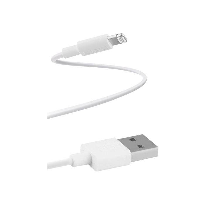 3303170065600-T'nB - câble de charge et de synchronisation USB/USB Lightning - 1 m - blanc-Angle gauche-0