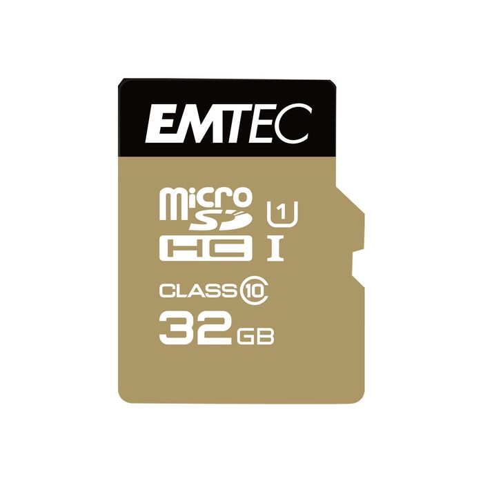 3126170112941-Emtec Elite Gold - carte mémoire 32 Go - Class 10 - micro SDHC-Avant-0