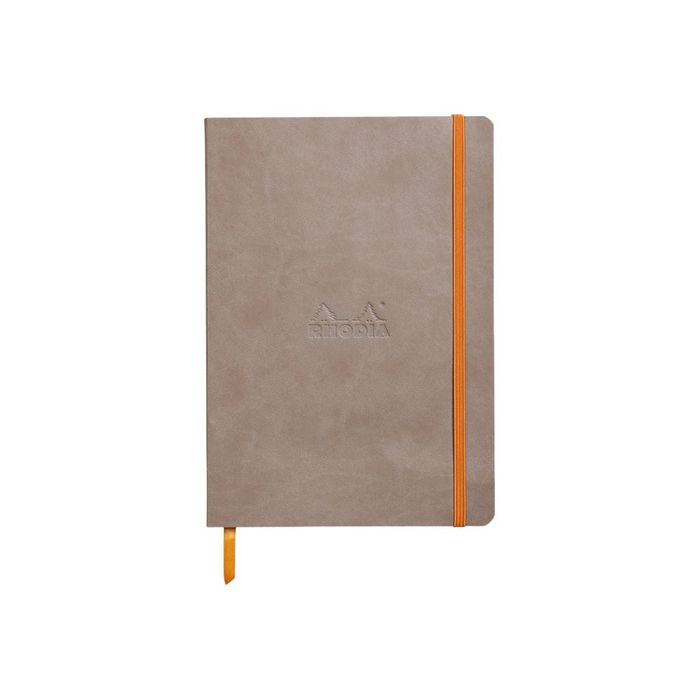 3037921174548-RHODIA Rhodiarama - Carnet souple A5 - 160 pages - pointillés - taupe-Avant-0