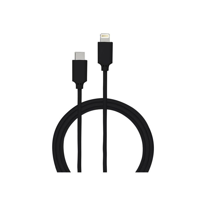 3571211402398-Bigben Connected - câble de charge et de synchronisation USB-C/Connectique Lightning - 2 m - noir-Avant-0