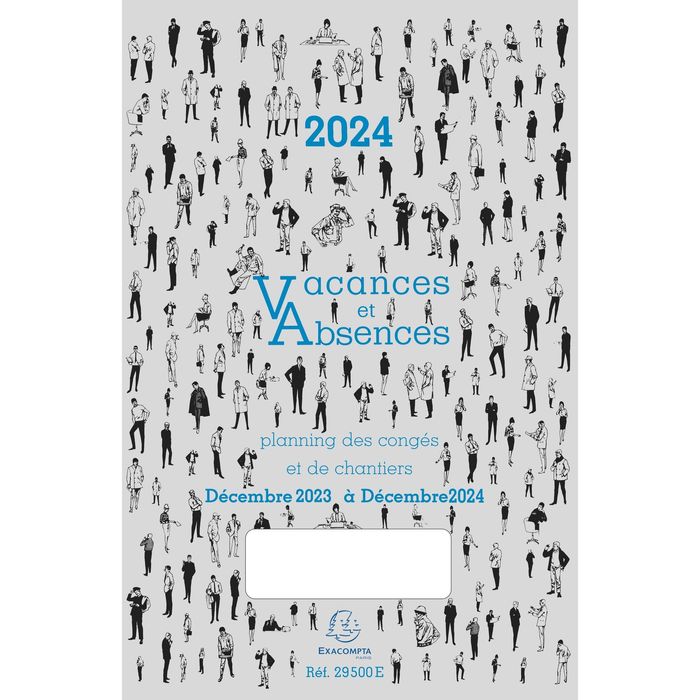 3660942001380-Planning des congés - Vacances et absences de Décembre 2023 à décembre 2024 - Exacompta--0