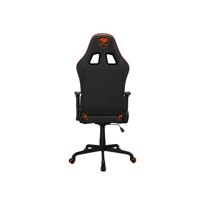 4710483775512-Fauteuil gamer ARMOR Elite - accoudoirs réglables - appui-tête intégré - Noir/orange-Arrière-3