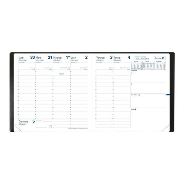 3371010335961-Agenda Toscana 1 Semaine sur 2 pages 16X16cm Quo Vadis -Avant-2