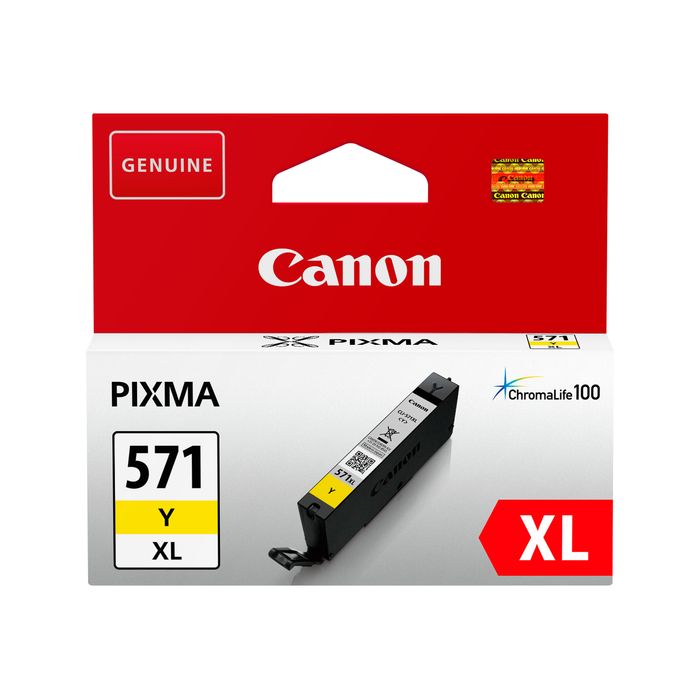 4549292032888-Canon CLI-571XL - jaune - cartouche d'encre originale-Avant-0