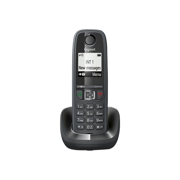 4250366837451-Gigaset AS405 - téléphone sans fil avec ID d'appelant - noir-Avant-1