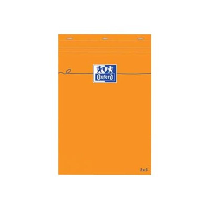 2012347335521-Oxford - Pack de 5 Blocs notes - A5 - 160 pages - petits carreaux - 80g-Avant-0