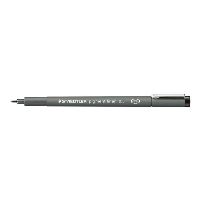 4007817036624-STAEDTLER pigment liner - Feutre fin - 0.5 mm - vert-Angle gauche-1