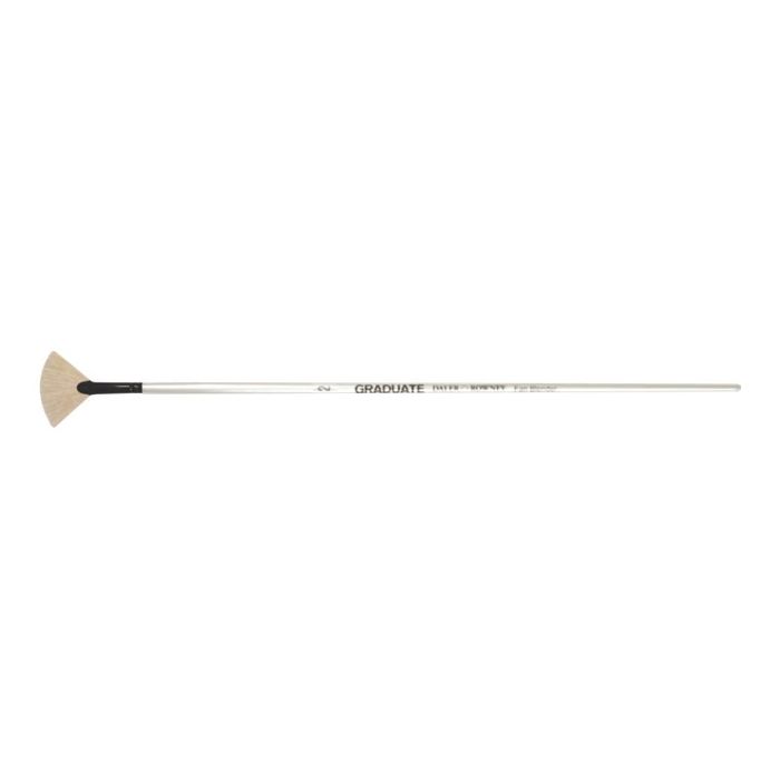 0404000050841-Daler-Rowney Graduate - Pinceau brosse éventail n°2 - soie de porc-Angle gauche-0