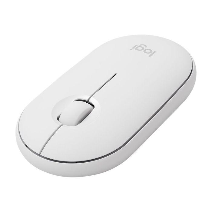 5099206085657-Logitech Pebble M350 - souris sans fil silencieuse - blanc cassé-Angle droit-0