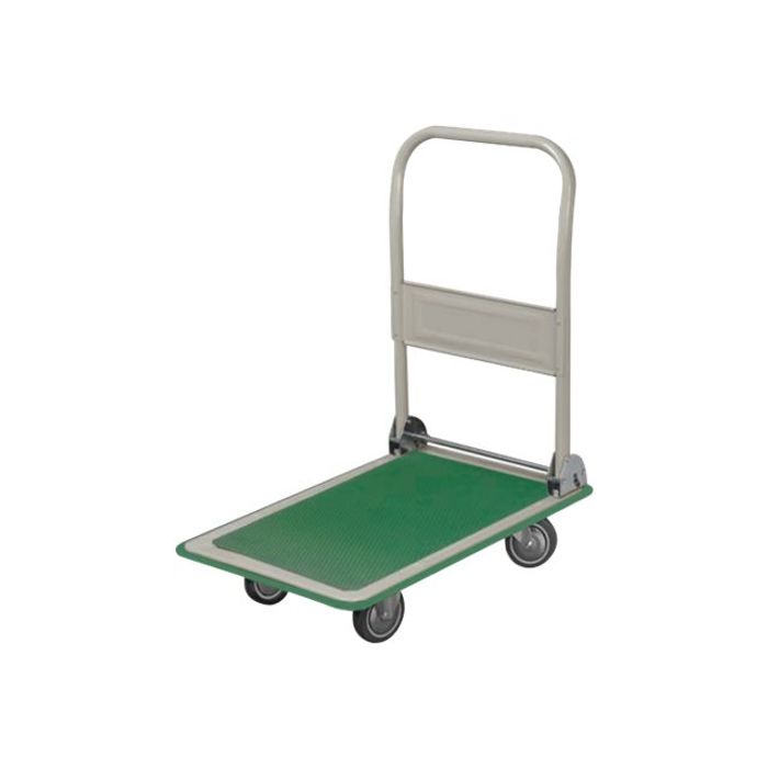 3700092251492-Chariot pliant - plateau vert - 300 kg-Angle droit-0