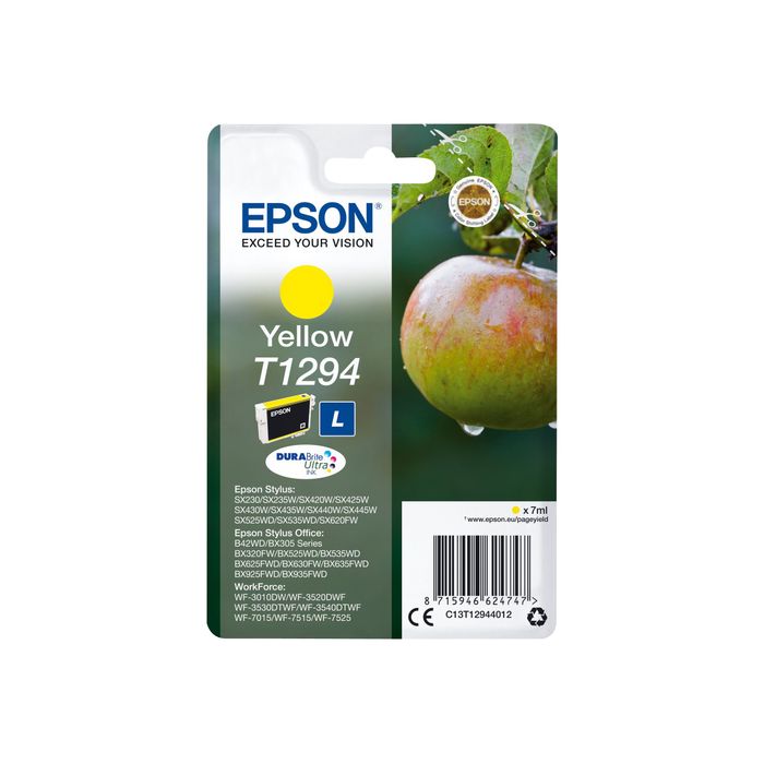 8715946465555-Epson T1294 Pomme - jaune - cartouche d'encre originale-Avant-0