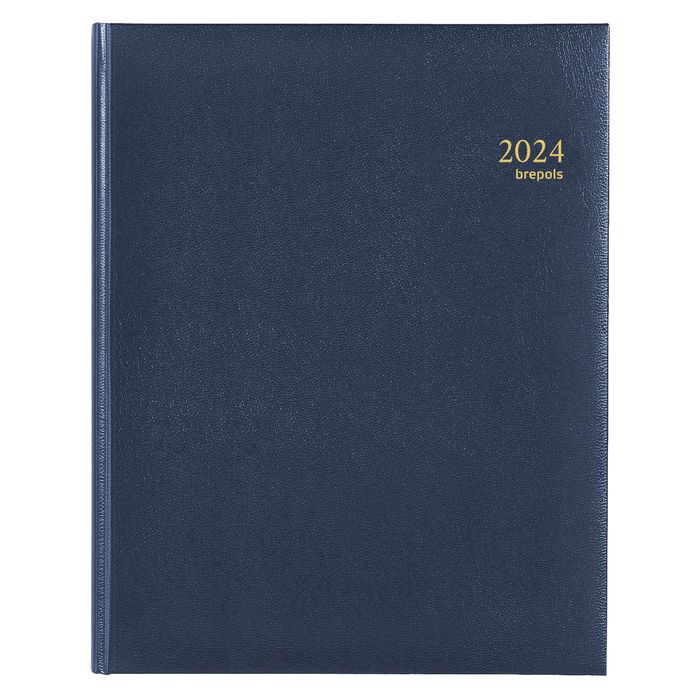 5412303005081-Agenda Lima Concorde - 1 semaine sur 2 pages - 21 x 27 cm - bleu - Brepols--0