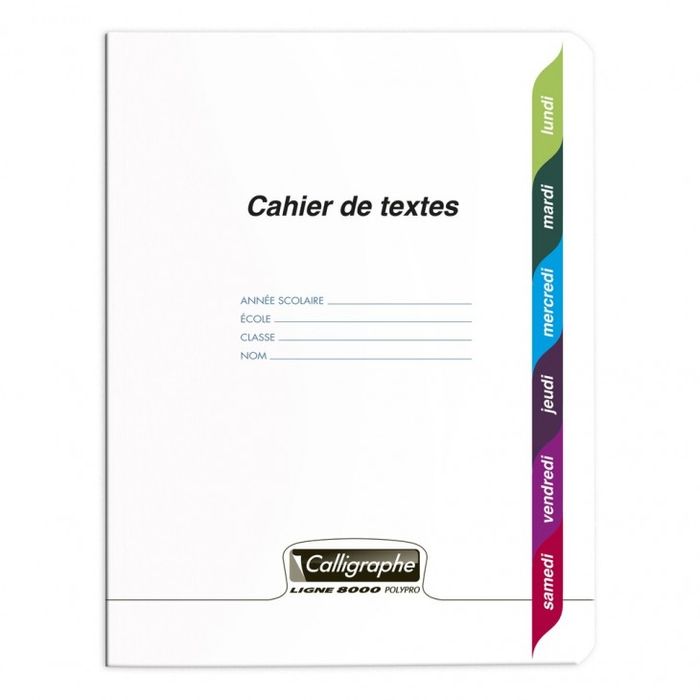 3210330185552-Clairefontaine - Cahier de texte -17 x 22 cm ---0