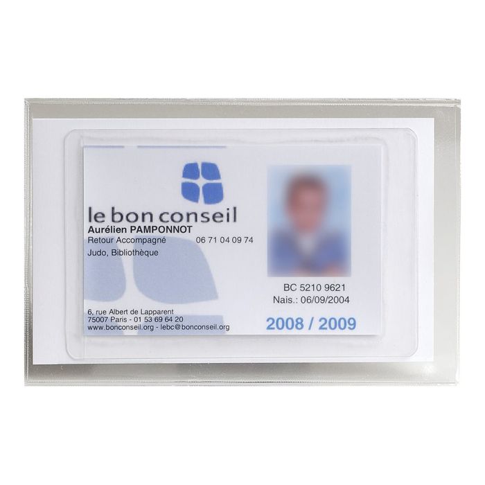 3130630053927-Exacompta - Pochette de protection - 73 x 107 mm - carte d'étudiant-Avant-0