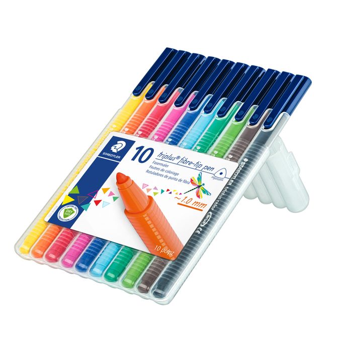 400781732310-Staedtler triplus - 10 Feutres - couleurs assorties--1