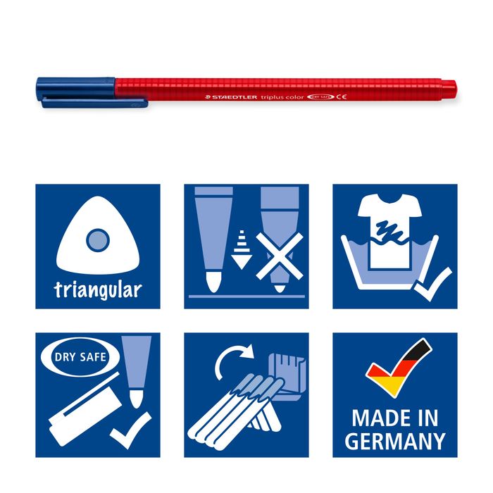 400781732310-Staedtler triplus - 10 Feutres - couleurs assorties--4