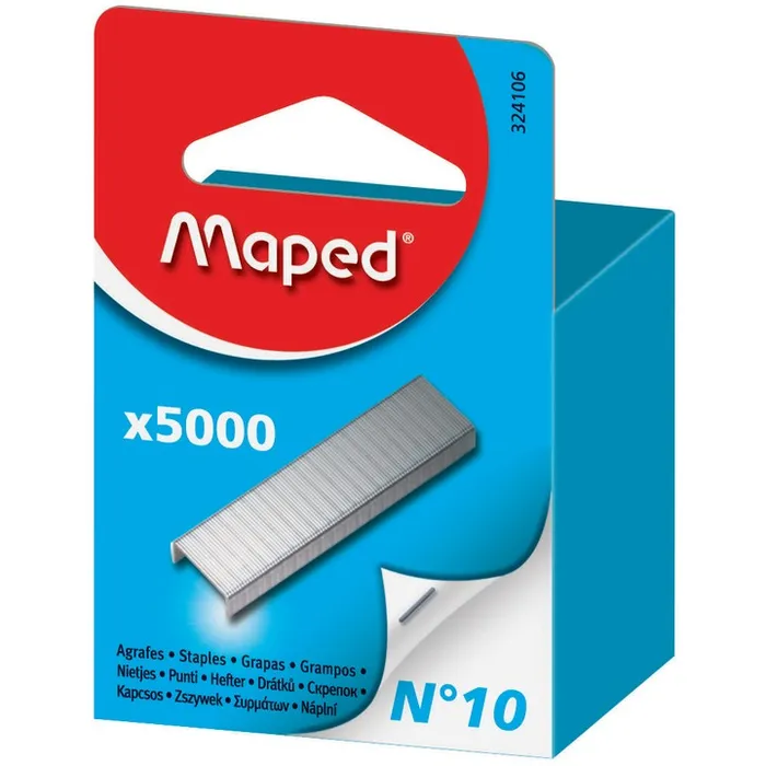 3154143241060-Maped - Boîte de 5000 Agrafes N°10 - jusqu'à 15 feuilles--0