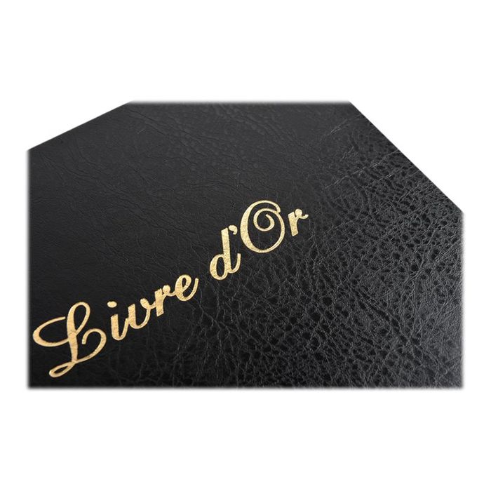 3130631049813-Exacompta Balacron - Livre d'or 26 x 22 cm - 100 pages - noir-Gros plan-2