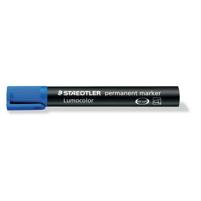 4007817304631-STAEDTLER LUMOCOLOR 352 - Marqueur permanent - pointe ogive - bleu--0