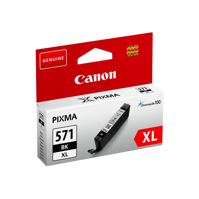 4549292032840-Canon CLI-571XL - noir - cartouche d'encre originale-Angle gauche-1