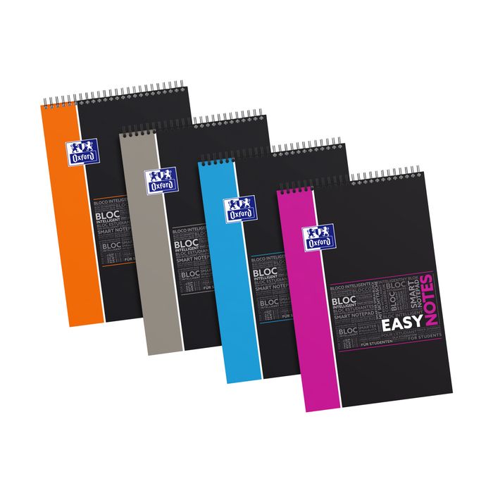 3020120056593-Oxford Etudiants Easynotes - Bloc notes A4+ (24 x 29,7 cm) - 160 pages - petits carreaux (5x5 mm) - disponible dans-Avant-0